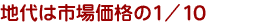 地代は市価の1/10